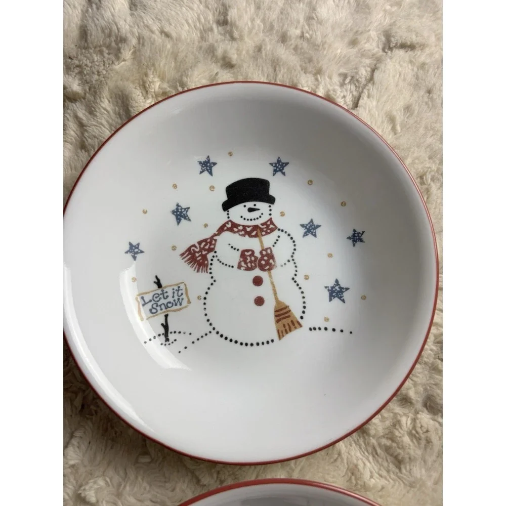 Corelle FROSTY‎ MORN Snowmen 20-oz PASTA BOWL Soup Christmas Winter Snowman